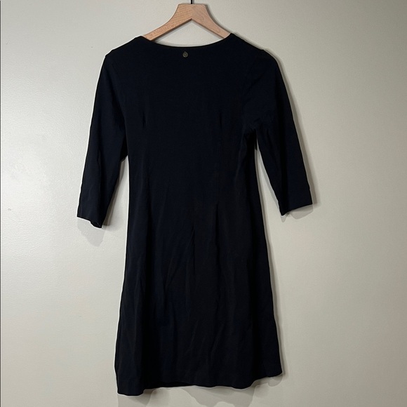 Soft Surrounding Black Women's 3/4 Sleeve  Dress PS - Picture 9 of 10